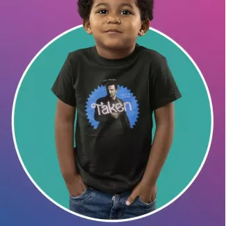 TAKEN t-shirt unisexe enfant - col rond - 100% coton - 150g/m²