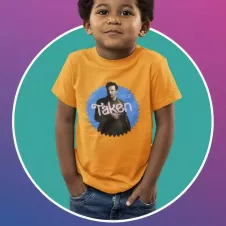 TAKEN t-shirt unisexe enfant - col rond - 100% coton - 150g/m²