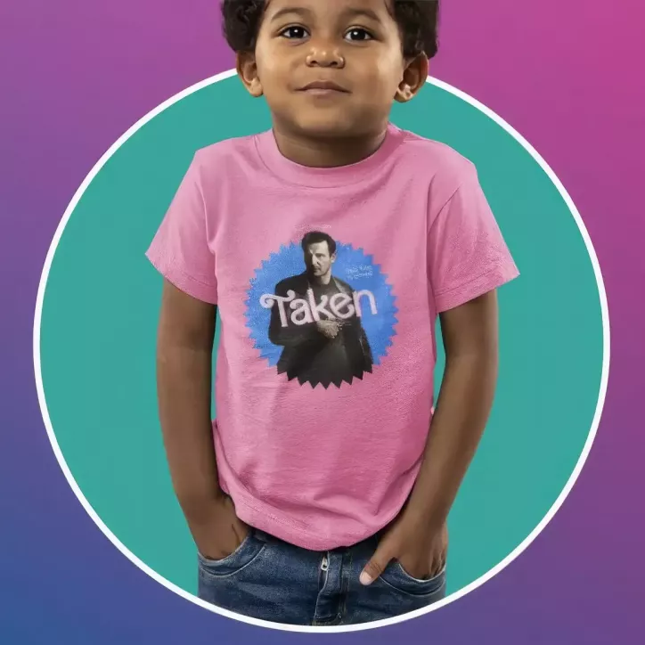 TAKEN t-shirt unisexe enfant - col rond - 100% coton - 150g/m²