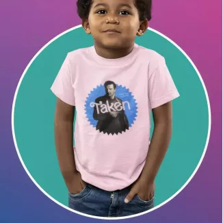 TAKEN t-shirt unisexe enfant - col rond - 100% coton - 150g/m²