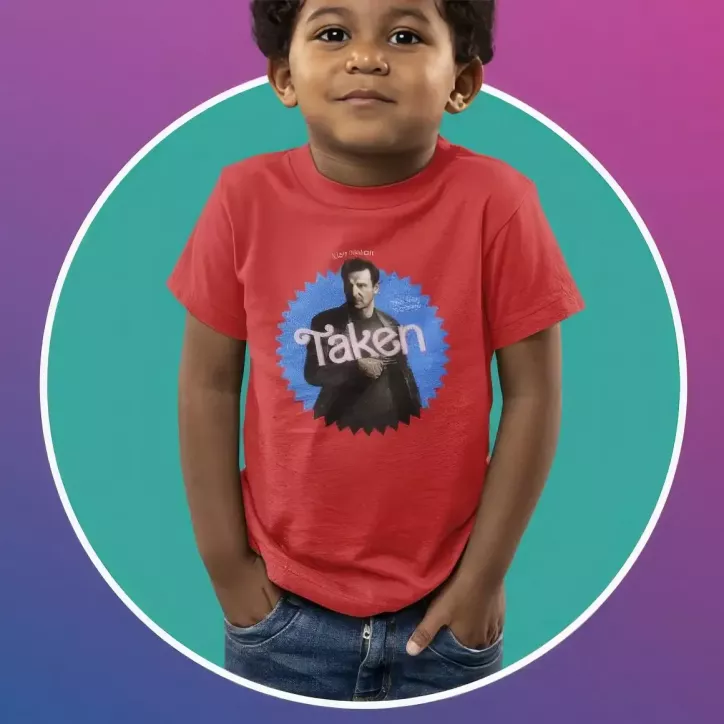 TAKEN t-shirt unisexe enfant - col rond - 100% coton - 150g/m²