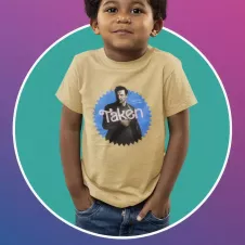 TAKEN t-shirt unisexe enfant - col rond - 100% coton - 150g/m²