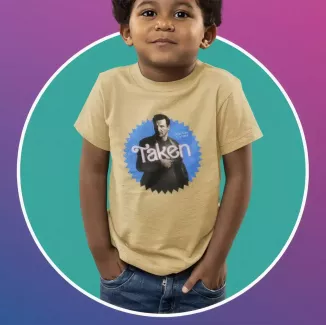 TAKEN t-shirt unisexe enfant - col rond - 100% coton - 150g/m²