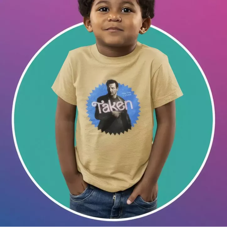 TAKEN t-shirt unisexe enfant - col rond - 100% coton - 150g/m²