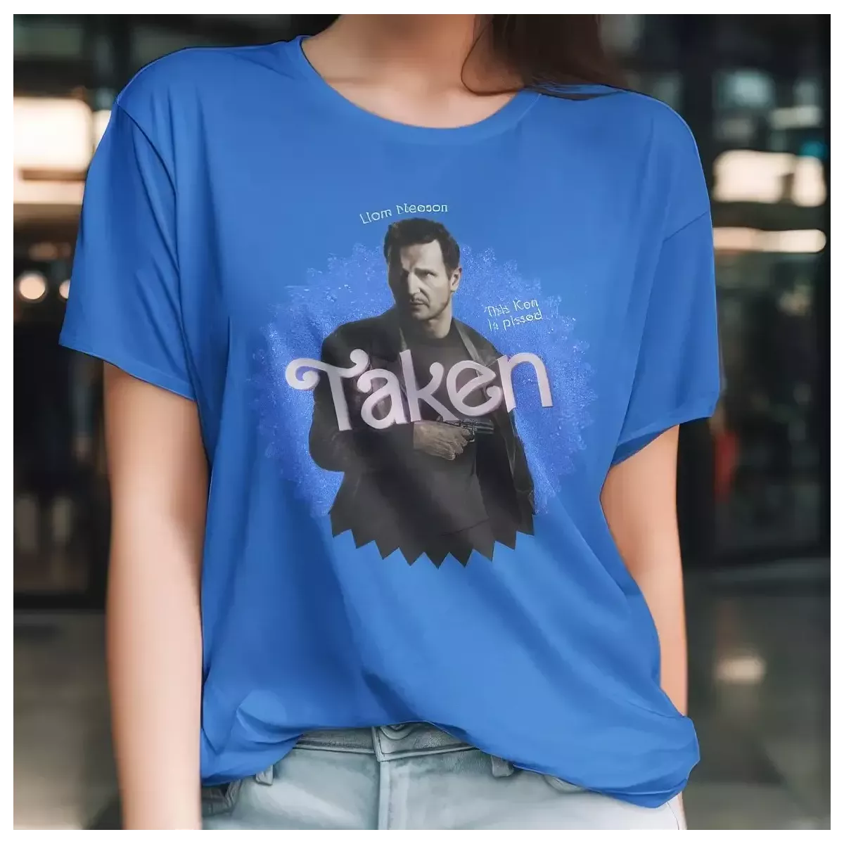 TAKEN t-shirt femme - col rond - 100% coton - 190g/m²