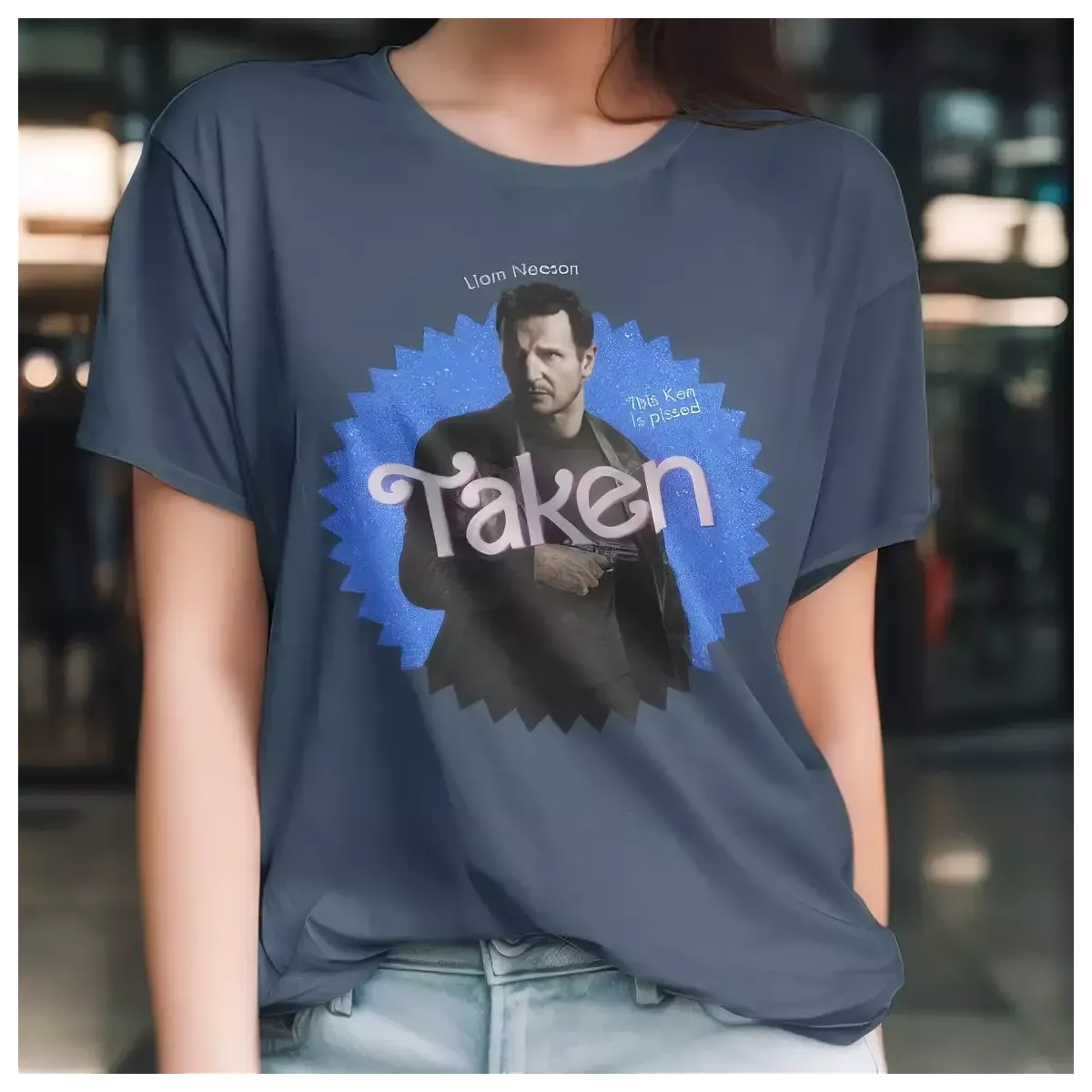 TAKEN t-shirt femme - col rond - 100% coton - 190g/m²