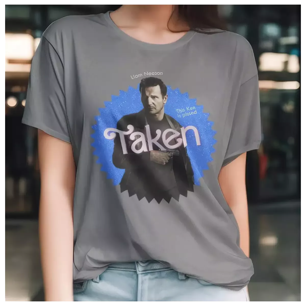 TAKEN t-shirt femme - col rond - 100% coton - 190g/m²