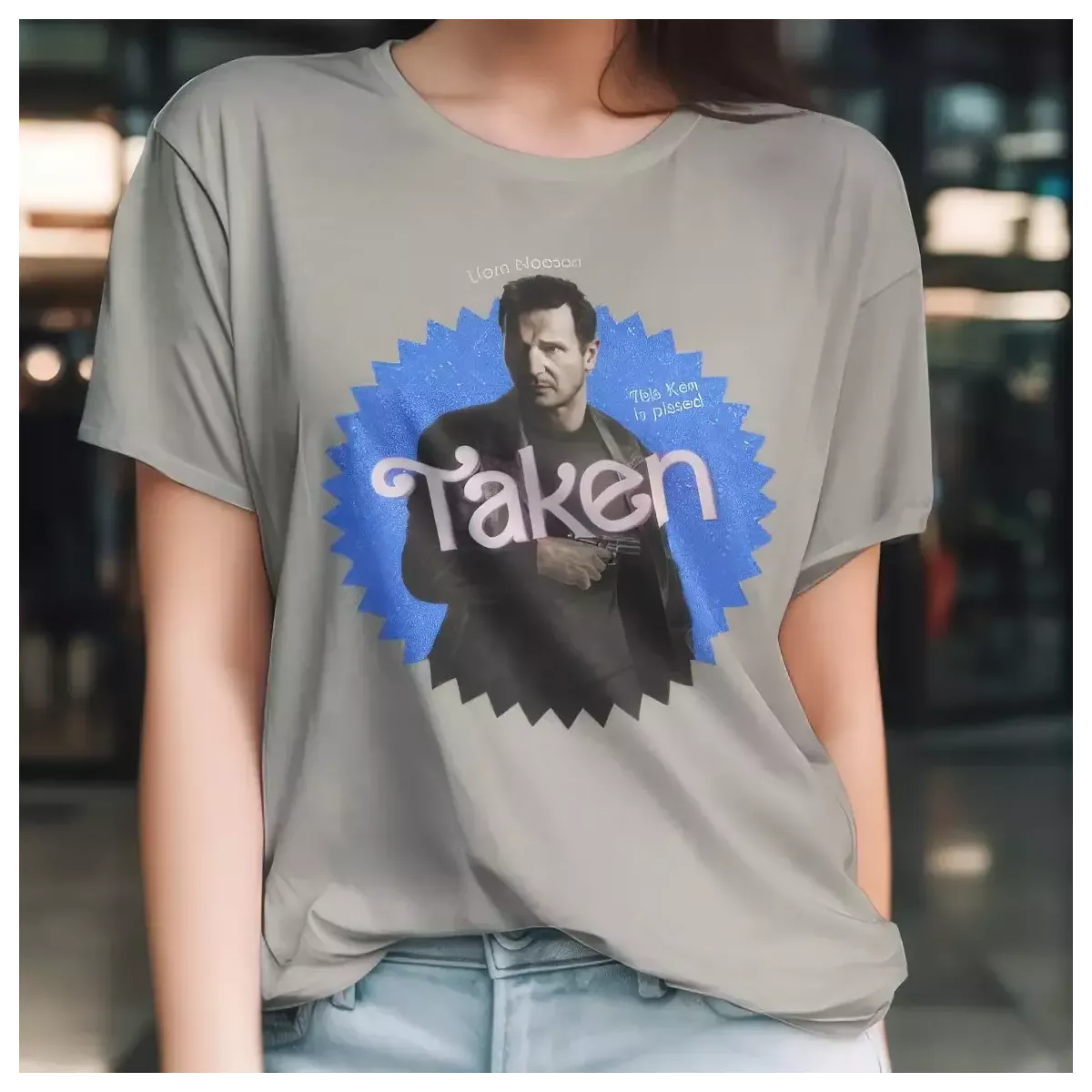 TAKEN t-shirt femme - col rond - 100% coton - 190g/m²