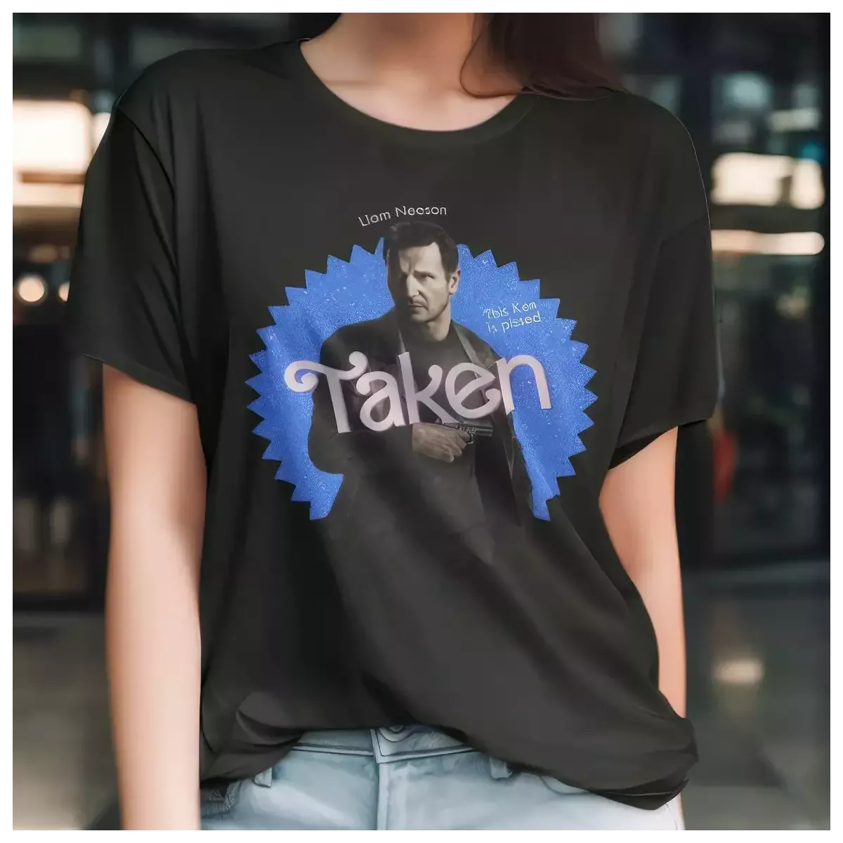 TAKEN t-shirt femme - col rond - 100% coton - 190g/m²