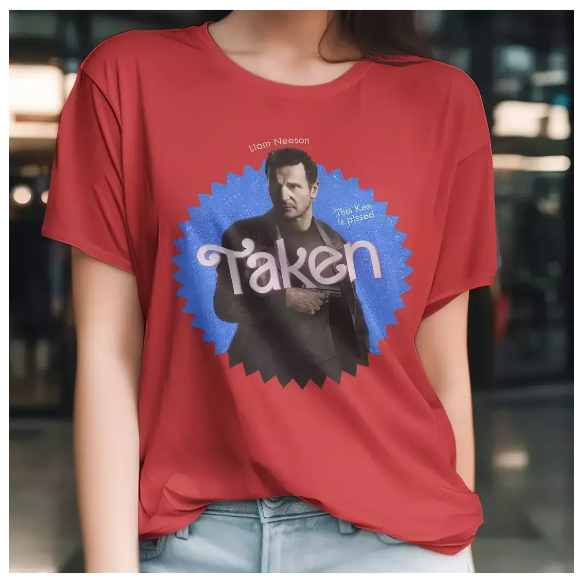 TAKEN t-shirt femme - col rond - 100% coton - 190g/m²