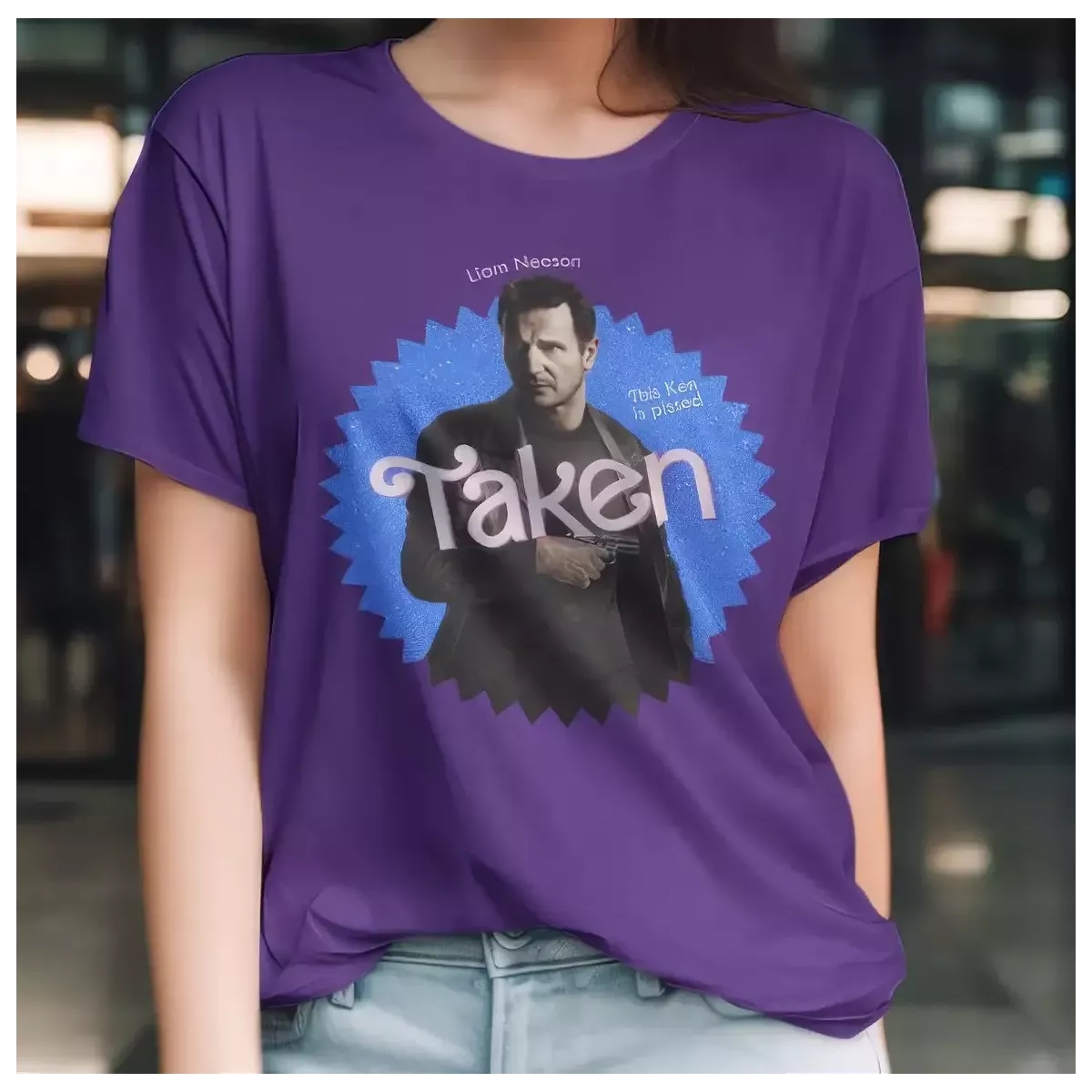 TAKEN t-shirt femme - col rond - 100% coton - 190g/m²