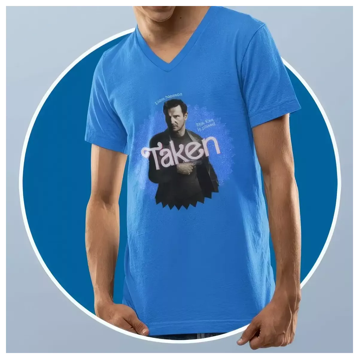 TAKEN t-shirt homme - col V - 100% coton - 190g/m²