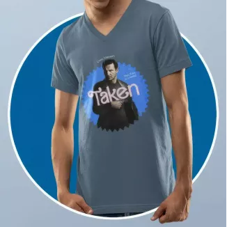 TAKEN t-shirt homme - col V - 100% coton - 190g/m²