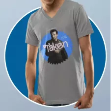 TAKEN t-shirt homme - col V - 100% coton - 190g/m²