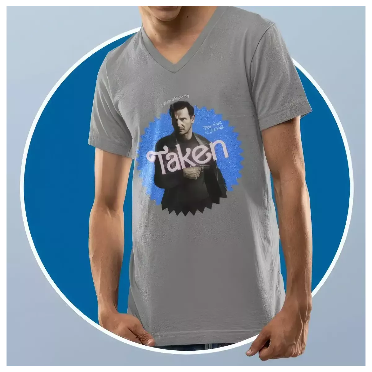 TAKEN t-shirt homme - col V - 100% coton - 190g/m²