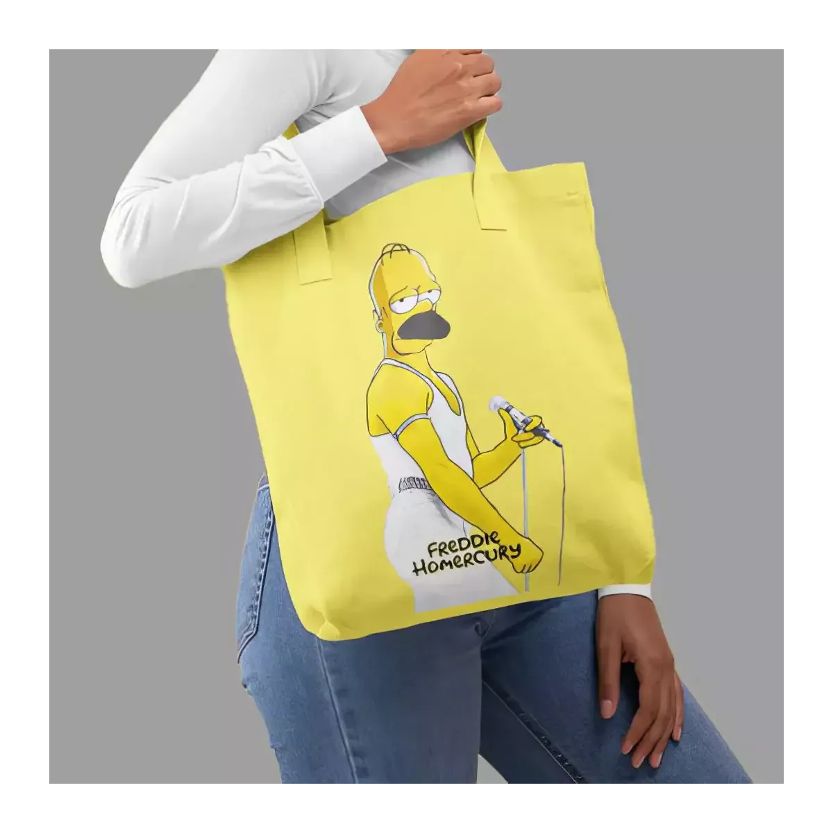 FREDDIE HOMERCURY tote-bag 100% coton