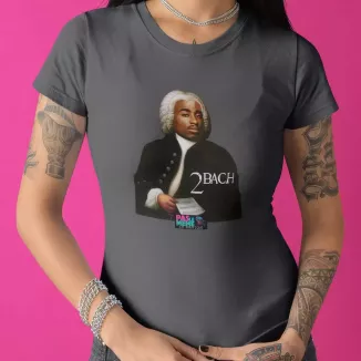 2 BACH t-shirt femme col rond 100% coton