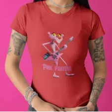 PINK PANTERA t-shirt femme col rond 100% coton