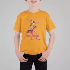 PINK PANTERA t-shirt enfant unisexe 100% coton