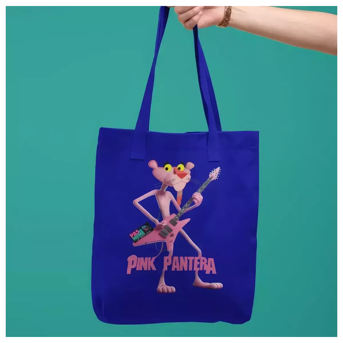 PINK PANTERA tote bag 100% coton