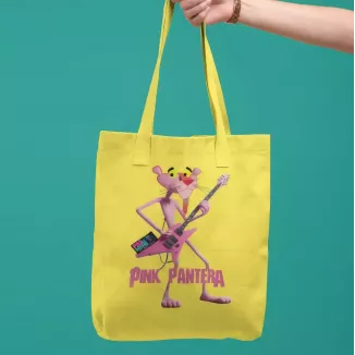 PINK PANTERA tote bag 100% coton