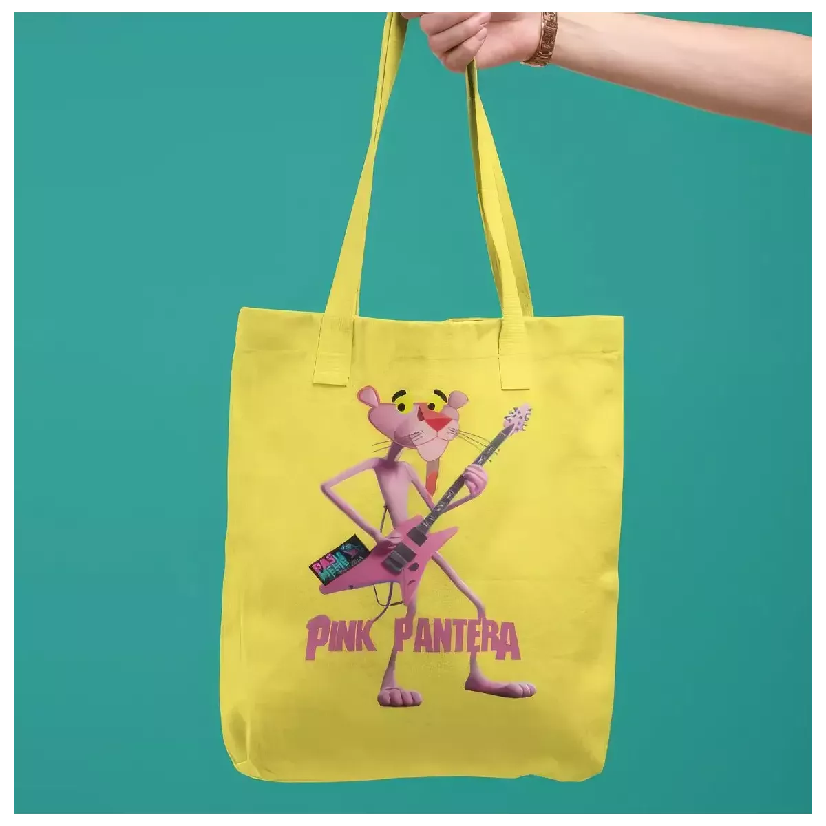 PINK PANTERA tote bag 100% coton