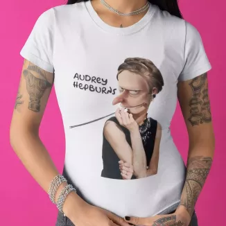 AUDREY HEPBURNS t-shirt femme col rond 100% coton