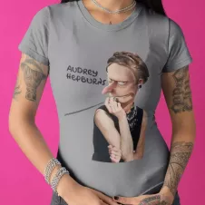 AUDREY HEPBURNS t-shirt femme col rond 100% coton