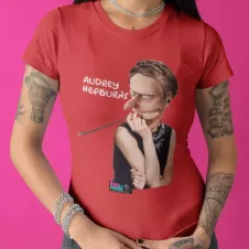 AUDREY HEPBURNS t-shirt femme col rond 100% coton