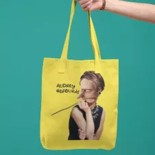 AUDREY HEPBURNS tote-bag 100% coton