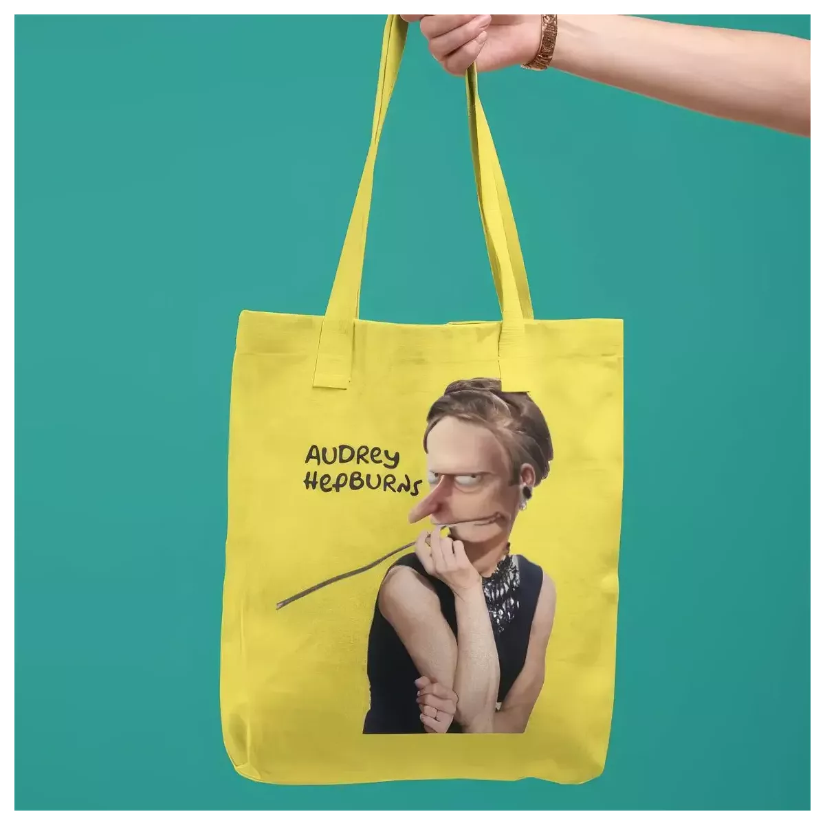 AUDREY HEPBURNS tote-bag 100% coton