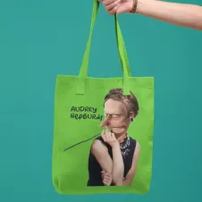 AUDREY HEPBURNS tote-bag 100% coton