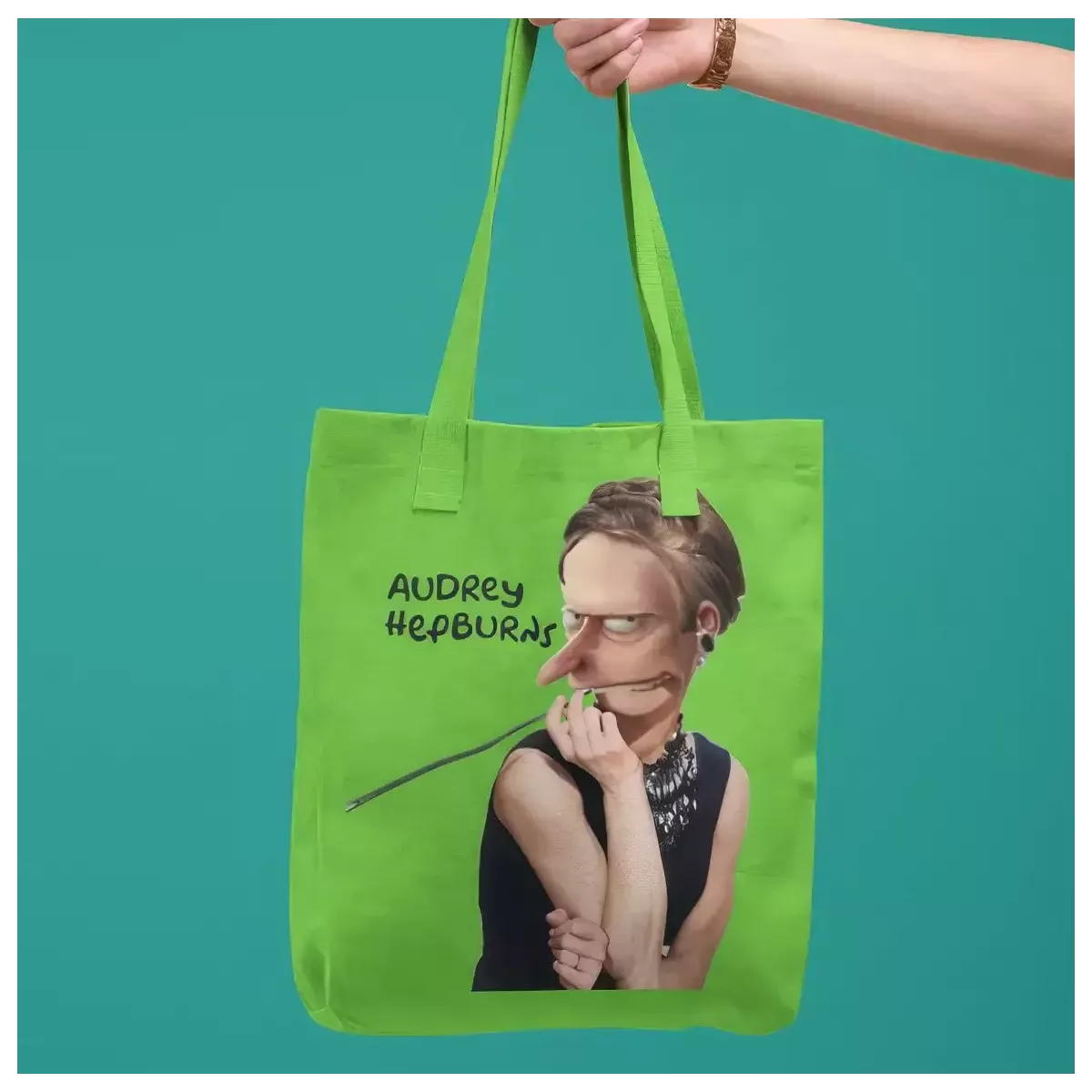 AUDREY HEPBURNS tote-bag 100% coton