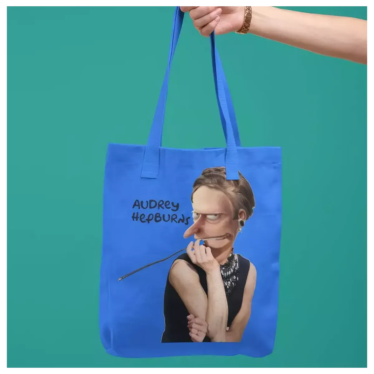 AUDREY HEPBURNS tote-bag 100% coton