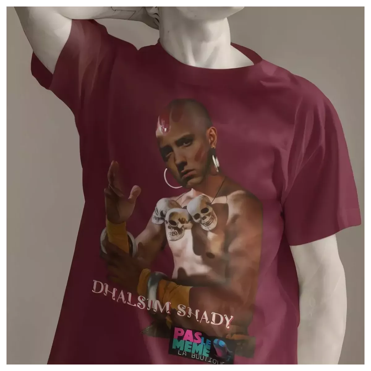 DHALSIM SHADY t-shirt homme col rond 100% coton