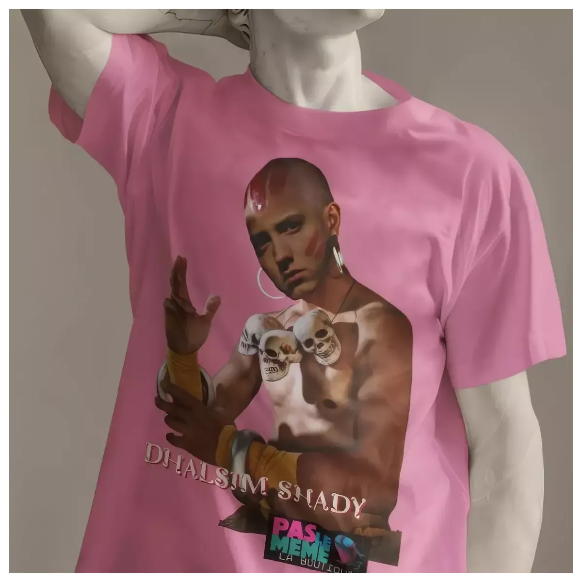 DHALSIM SHADY t-shirt homme col rond 100% coton