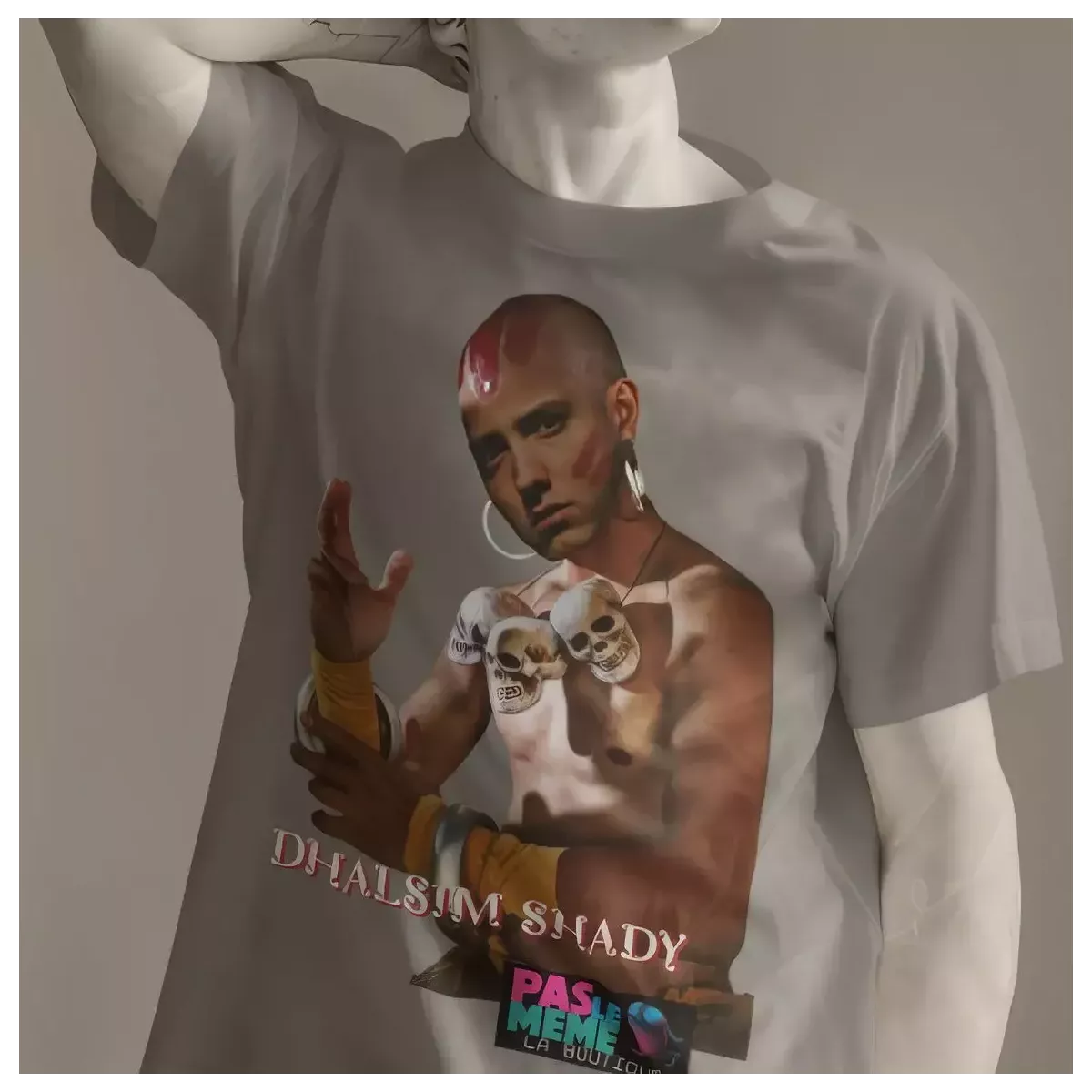 DHALSIM SHADY t-shirt homme col rond 100% coton