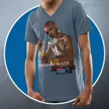 DHALSIM SHADY t-shirt homme col V 100% coton