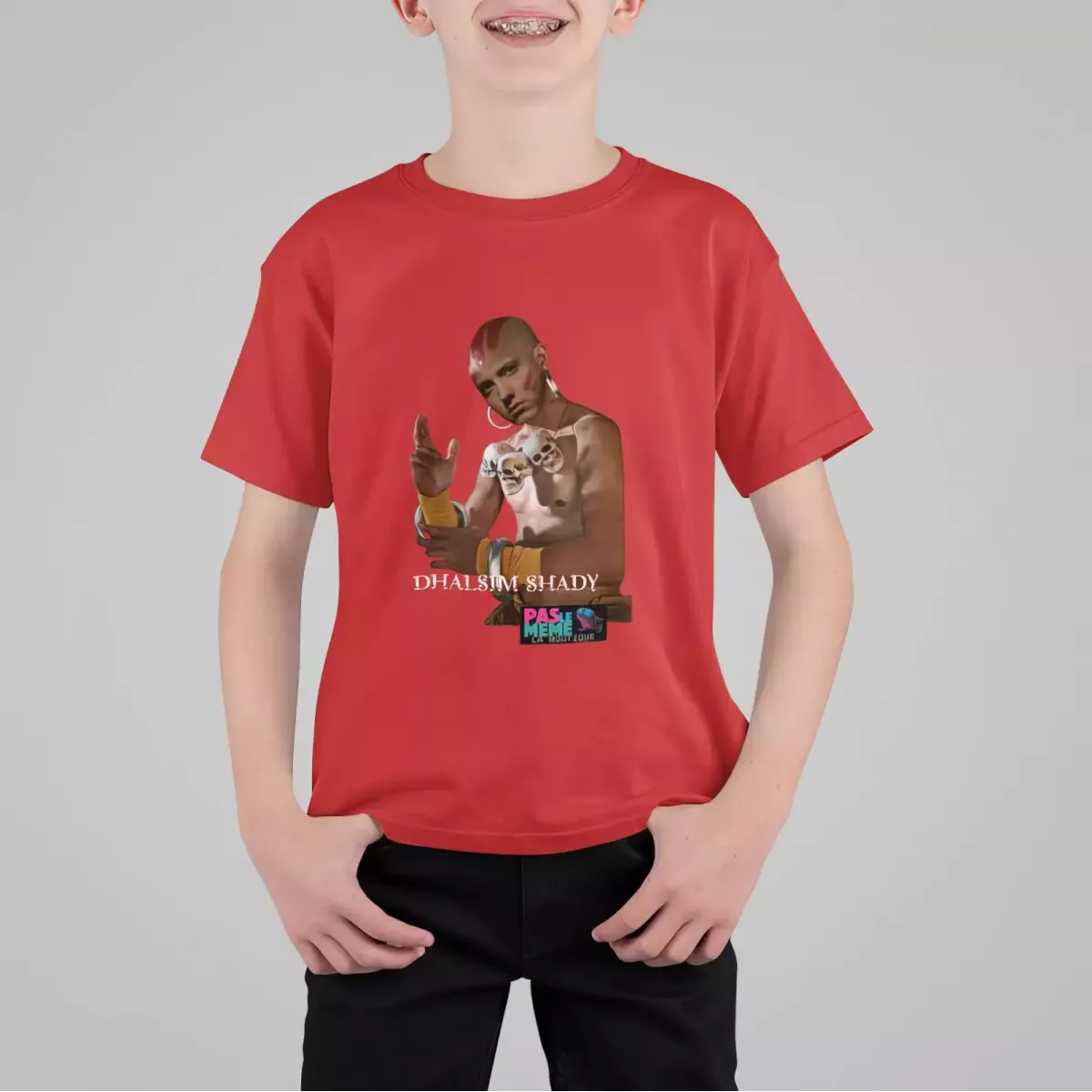 DHALSIM SHADY t-shirt enfant unisexe 100% coton