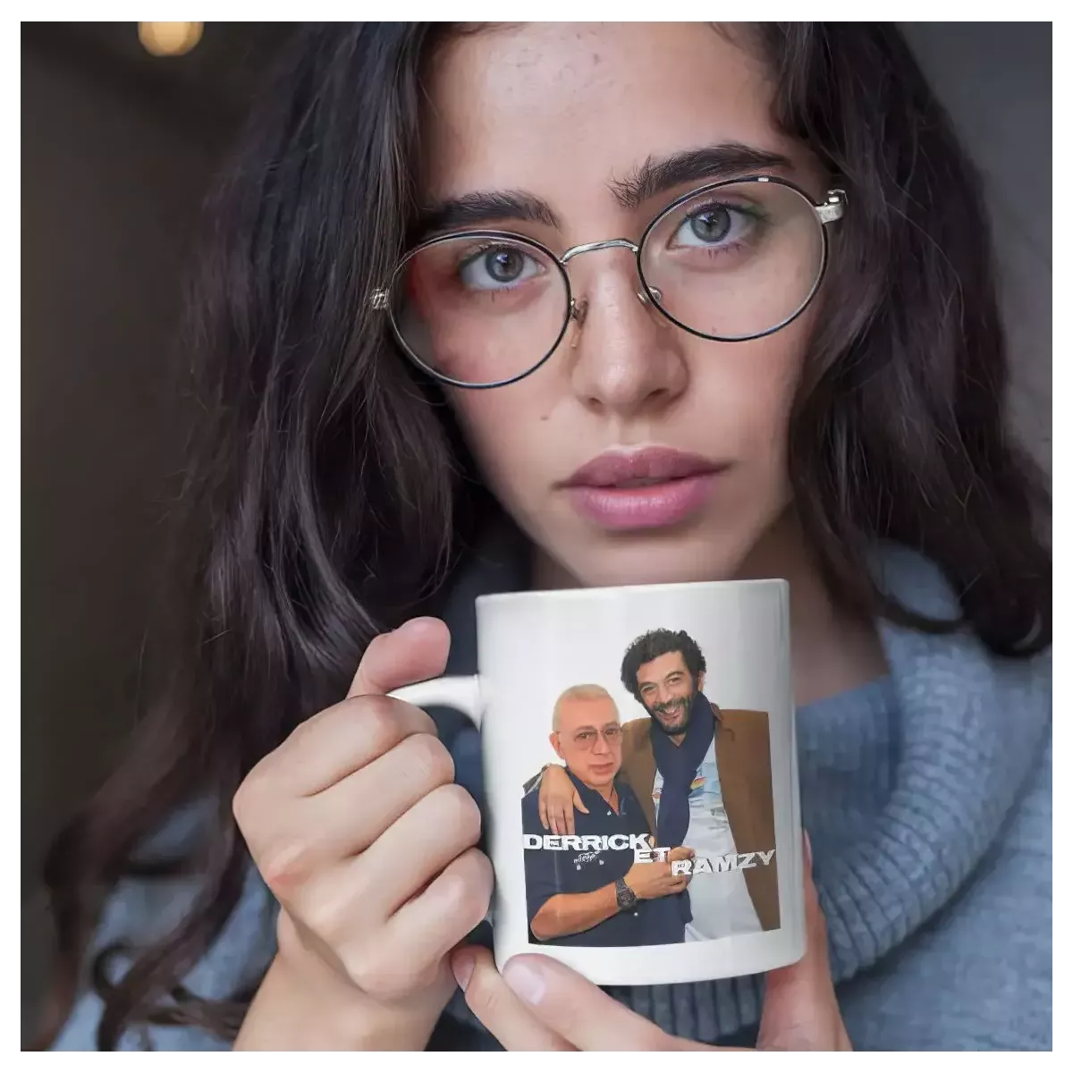 DERRICK ET RAMZY Mug blanc