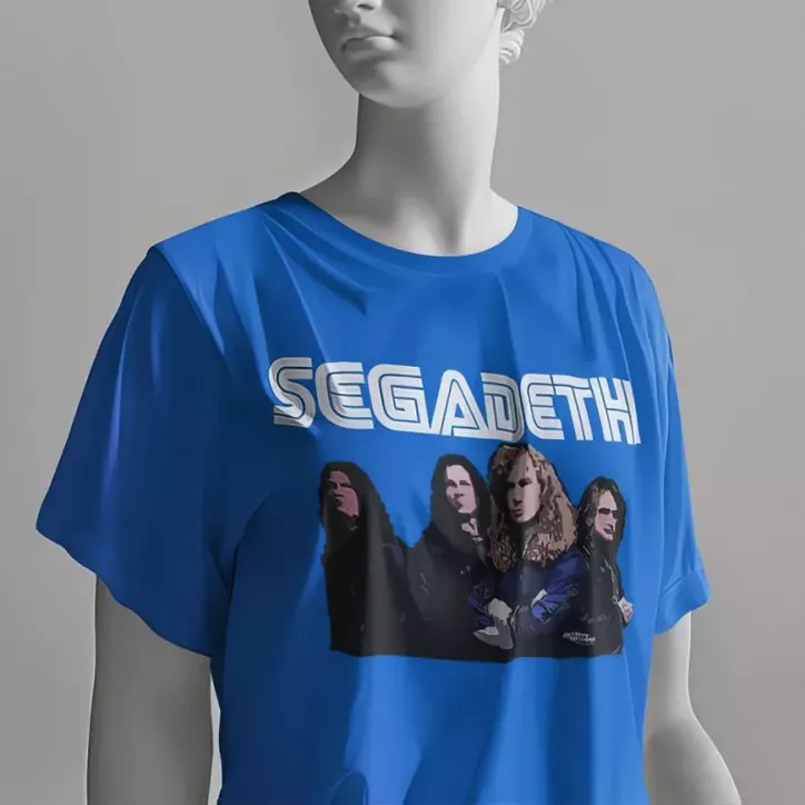 SEGADETH t-shirt col rond femme 100% coton