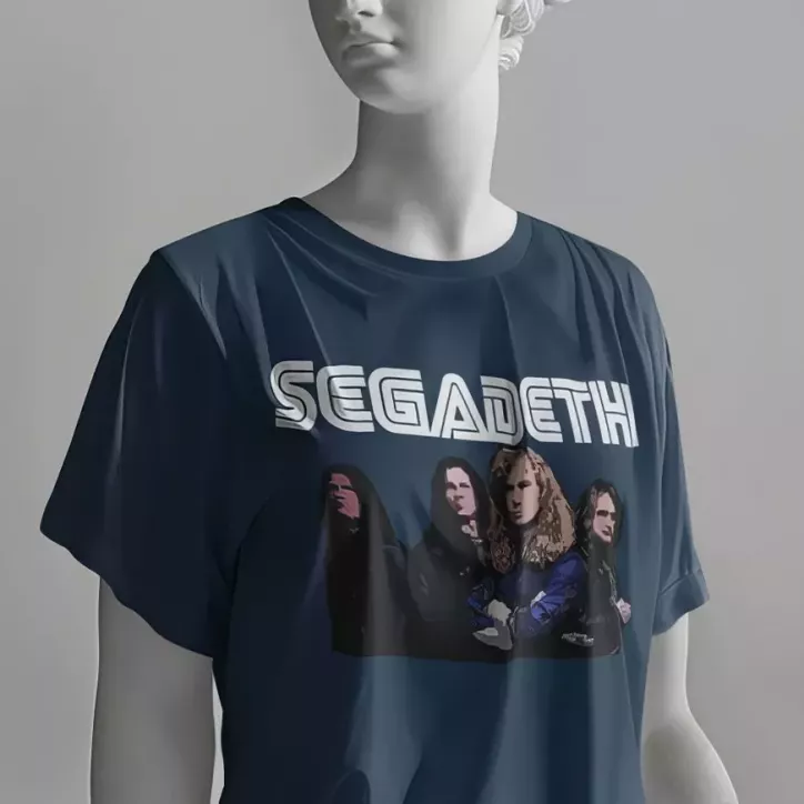 SEGADETH t-shirt col rond femme 100% coton